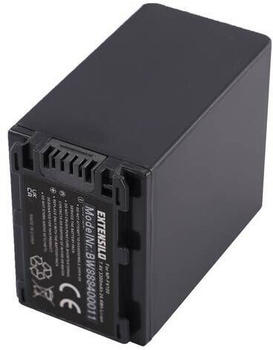 EXTENSILO 3x Akku kompatibel mit Sony HDR-PJ330E, HDR-PJ810E, HDR-CX900E, HDR-UX19E, HDR-UX3E, HDR-PJ530E Kamera (3300 mAh, 7,4 V, Li-Ion)