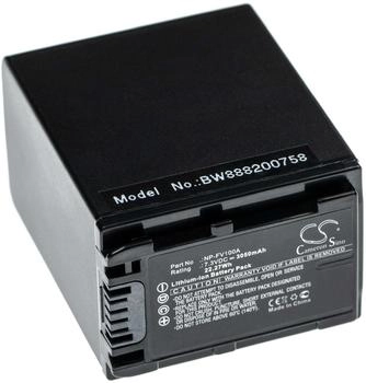 vhbw Akku Ersatz für Sony NP-FV100A für Videokamera Camcorder (3050mAh, 7.3V, Li-Ion)