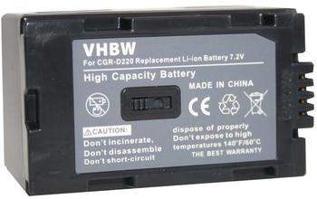 vhbw 1x Akku kompatibel mit Panasonic NV-DS15, NV-DS150, NV-DS25, NV-DS27, NV-DS28, NV-DS29 Videokamera Camcorder (1700mAh, 7,2V, Li-Ion)