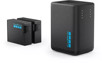 GoPro Enduro Akku f&uuml;r die HERO13 Black (2) + Doppel-Akkuladeger&auml;t