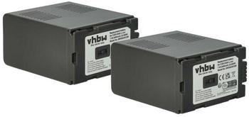 vhbw 2x Akku kompatibel mit Panasonic AG-AC90, AG-AC8pj, AG-AC8ej, AG-AC8, AG-AC90ejc, AG-AC90ej Videokamera Camcorder (5400 mAh, 7,4 V, Li-Ion)
