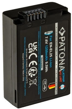 Patona Premium Ersatz-Akku für Nikon EN-EL25 (1250mAh) USB-C