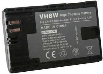 vhbw 1x Akku kompatibel mit Canon EOS 80D R5 R6 7D Mark II 70D 90D R 6D Mark II R5 C 7D Kamera (1300 mAh 7,4 V Li-Ion) Infochip