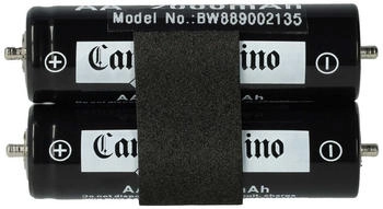vhbw Akku kompatibel mit Panasonic ER-1610 ER-154 ER-1611 ER160 ER1611 ER1610 ER1512 Rasierer (2000 mAh 1,2 V NiMH)