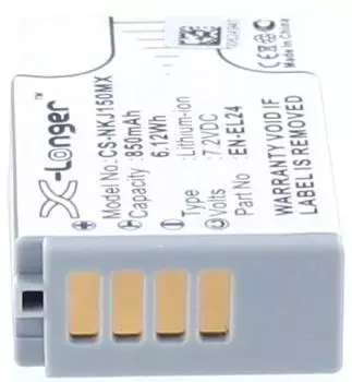 AGI Akku Akku Li-Ion 7,2V 800mAh kompatibel mit Nikon EN-EL24 (31624)