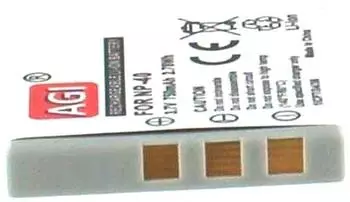 AGI Akku Akku f&uuml;r Sanyo NP-40 Li-Ion 3,7V 650mAh (39890)