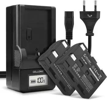 Cellonic 2x Kamera-Akku NP-400 1600mAh 7,4V + Ladegerät (932893)