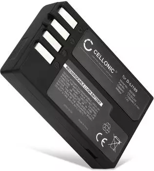 Cellonic Ersatzakku für Pentax KP, KF, K-70, K-30, K-50, K-500, K-r, K-S1, K-S2 1100mAh 7,4V (D-Li109)