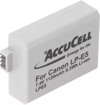 AccuCell Akku f&uuml;r Canon EOS-450D (LPE5_3)