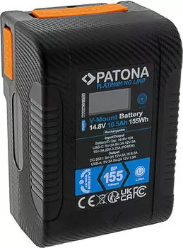 Patona BP-155W V-Mount Akku 155Wh USB-C USB-A D-Tap (1384)