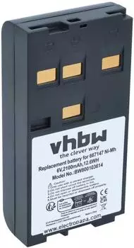 vhbw Akku für Leica DNA 400/700/800/03/10 NiMH 2100mAh 6V (40582824)