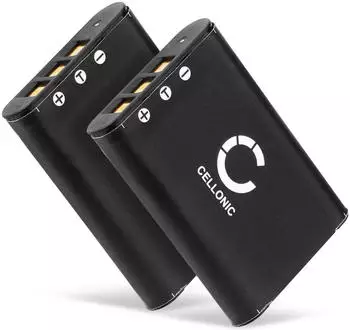 Cellonic Ersatzakku für Pentax Optio S1/M60/W60/M50/V20/W80/L50 600mAh 3,7V Li-Ion 2er-Pack (D-LI78)
