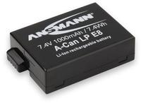 Ansmann 5044853, Ansmann A-Can LPE8 Kamera-Akku ersetzt Original-Akku (Kamera) LP-E8