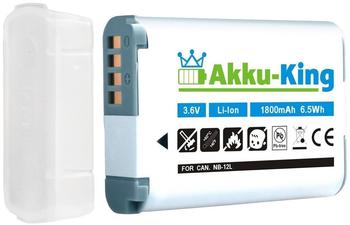 Akku-King 20112377 Li-Ion Akku für Canon PowerShot G1X Mark II, N100, 1800mAh