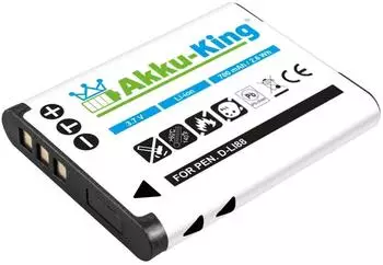 Akku-King Akku für Pentax D-Li88/Panasonic VW-VBX070/Sanyo DB-L80/Toshiba PX1686 700mAh