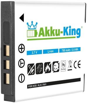 Akku-King Akku für KODAK EasyShare M1063/MEDION MD85863/POLAROID T10035 750mAh