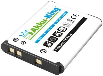 Akku-King Akku kompatibel zu Nikon Coolpix S100, S2500, S3100, S3300, S4100, S4150, S4300ersetzt EN-EL19Li-Ion 700mAh