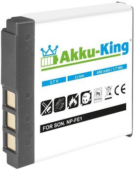 AKKU-KING Akku kompatibel zu Sony Cyber-shot DSC-T7, DSC-T7/B, DSC-T7/S - ersetzt NP-FE1 Li-Ion 450 mAh
