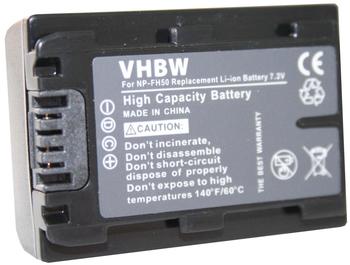 vhbw Akku 500mAh (7.2V) für Camcorder Kamera Sony Alpha DSLR-A330L, DSLR-A330Y, DSLR-A380, DSLR-A380L, DSLR-A380Y wie NP-FH40, NP-FH50.