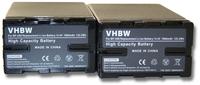 vhbw Akku 7800mAh (14.8V) mit Infochip für Videokamera Sony PXW-FS5, PXW-FS5K wie BP-U30, BP-U60.
