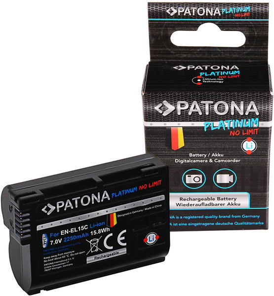 Patona Platinum Akku kompatibel mit EN-EL15/b/c