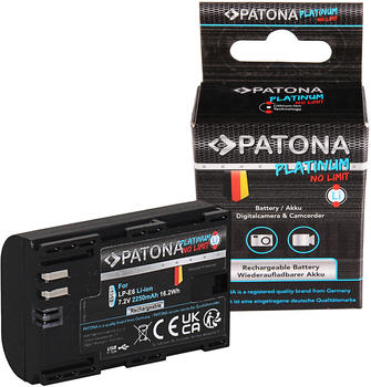 Patona Platinum Ersatzakku für Canon LP-E6 mit USB-C (2250mAh)