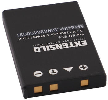 EXTENSILO 2x Akku kompatibel mit Nikon CoolPix P4, P500, P5000, P510, P5100, P530 Kamera (1300mAh, 3,7V, Li-Ion)