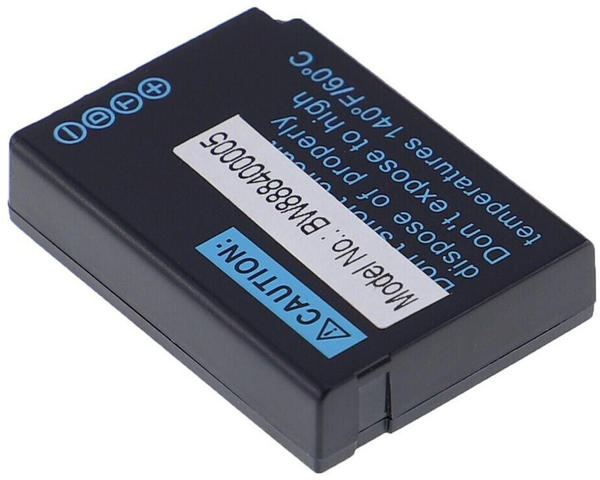 EXTENSILO 3x Akku kompatibel mit Panasonic Lumix DMC-TZ8, DMC-TZ9, DMC-ZS10, DMC-ZS15 Kamera (890mAh, 3,6V, Li-Ion)