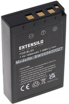 EXTENSILO 1x Akku kompatibel mit Olympus Pen E-PL9, E-PL7 Kamera (1000mAh, 7,4V, Li-Ion) mit Infochip