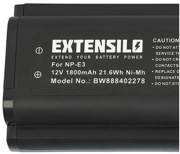 EXTENSILO Akku kompatibel mit Canon EOS 1D Mark II, 1Ds Mark II, 1D Mark II N, 1Ds, 1D Kamera (1800mAh, 12V, NiMH)