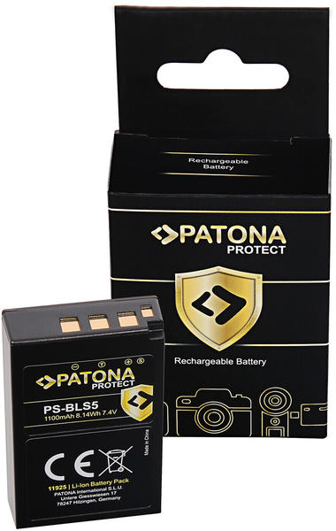 Patona Ersatzakku Protect für Olympus BLS-5 (1100mAh)