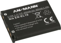 Ansmann 1400-0037, Ansmann Kamera Akku A-Nik EN EL 10 / 1400-0037 | Ersatzakku f&uuml;r