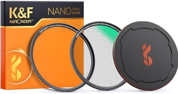 K&F Concept 55mm Magnetic 1/4 Black-Mist Filter with Cap Soft Black Diffusion Quick Switch Optical Glass for DSLR Cameras (Nano-X Series)