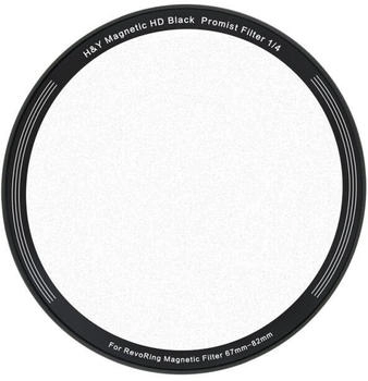 H&Y Black fog magnetic 1/4 clip-on filter for RevoRing 67-82mm
