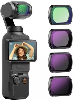 Neewer Magnetisches ND und Black Diffusion 1/4 Filter Set (für DJI OSMO Pocket 3)