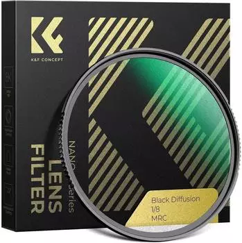 LuxusKollektion Black-Mist 1/8 Filter 77mm optisches Glas 28x Nano-Beschichtung