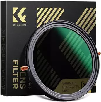 LuxusKollektion ND CPL 2-in-1 Filter 55mm ND2-ND32 5 Blendenstufen