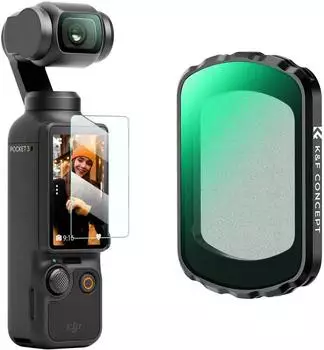 K&F Concept Black Mist 1/2 Magnetfilter für DJI Osmo Pocket 3 Aluminiumrahmen