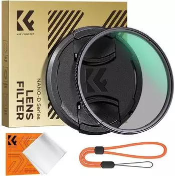 K&F Concept Zirkularer Polfilter CPL 62mm optisches Glas 24-fache Nanobeschichtung