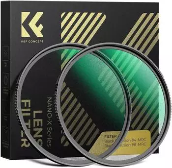 K&F Concept Black Mist Filterset 52mm, 1/4 & 1/8 Diffusion