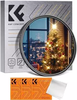K&F Concept Variabler Sternfilter 62mm 4/8 Punkte (Nano-Klear)