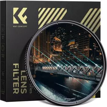 K&F Concept Anamorphischer Effektfilter 62mm blaue Streifen Nano-Xcel