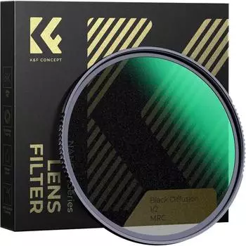 K&F Concept Black-Mist 1/2 Diffusionsfilter 62mm, optisches Glas, 28-fache Nano-Beschichtung