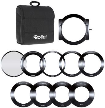 Rollei Profi Filter Halterung Set (62, 67, 72, 77, 82 + 86 CPL Filter) für 100mm