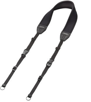 Hama "2in1 130", Neopren, gerade, Schwarz Hama "2in1 130", Neopren, gerade, Schwarz