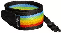 Polaroid 006055, Polaroid Camera Strap Flat - Rainbow Black