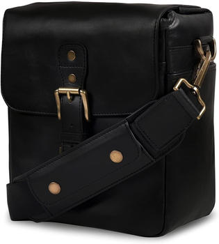 MegaGear Echtleder Kuriertasche für Kameras schwarz