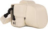 MegaGear Ever Ready Kameratasche mit Trageriemen für Canon EOS M50 (15-45mm) weiß