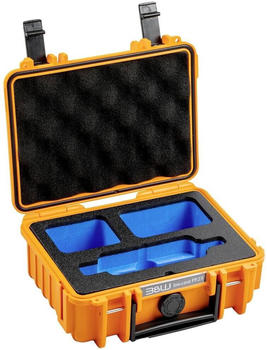 B&W Outdoor Case Typ 500 incl. Insta360 X3 Inlay orange