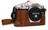 MegaGear Ever Ready Kamera Halbtasche mit Trageriemen für Olympus OM-D E-M10 Mark III